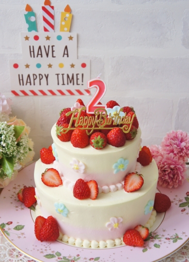 2段のショートケーキを作る日