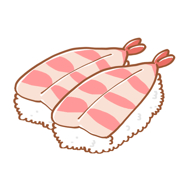 リアルなたまごのお寿司のイラスト - いらすと「たなか」