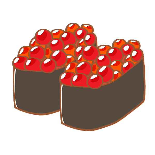 お寿司・握り寿司のイラスト素材03イラスト無料・かわいいテンプレート