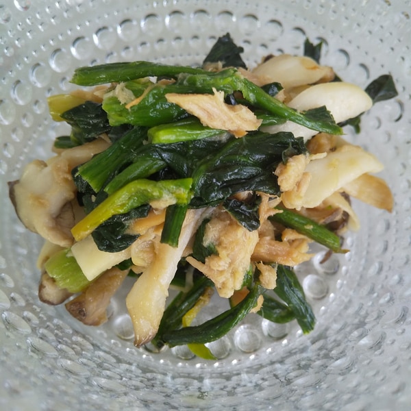 パパッと完成！ ほうれん草とツナの塩昆布和え