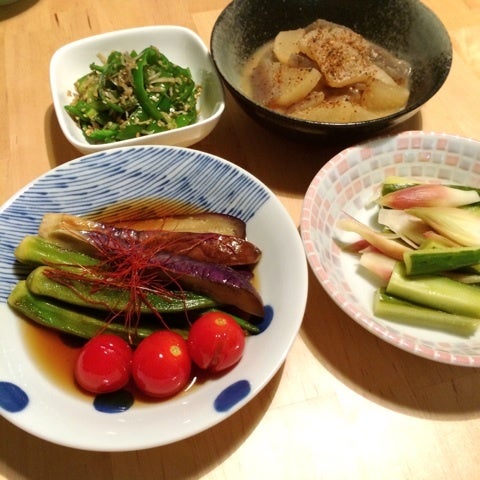 オクラと小松菜の焼き浸し – たわわのわ