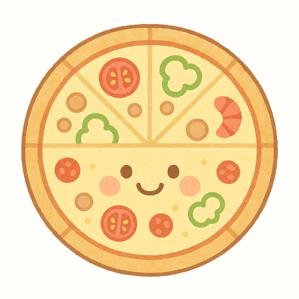 ピザのイラスト無料イラスト素材素材ラボ