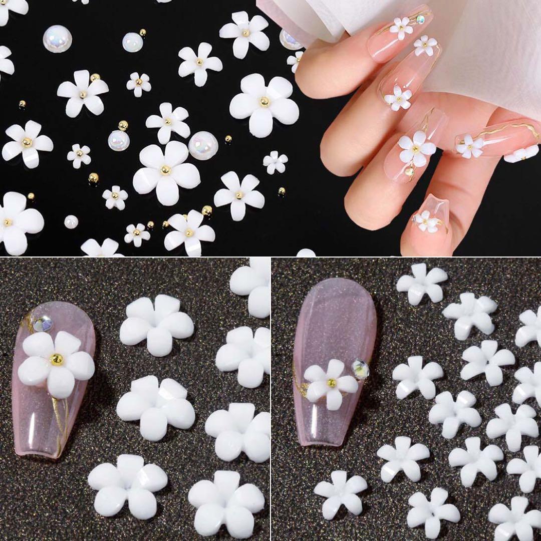 ネイルパーツ 2個入 立体 フラワー パーツ ネイル 花 ジェルネイル ネイルジュエリー ネイルアートネイルパーツ ネイル用品 ジェル