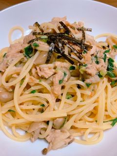 ツナときのこで☆やみつき☆バター醤油パスタ！ レシピ・作り方 by あさぎ＋ - 楽天レシピ