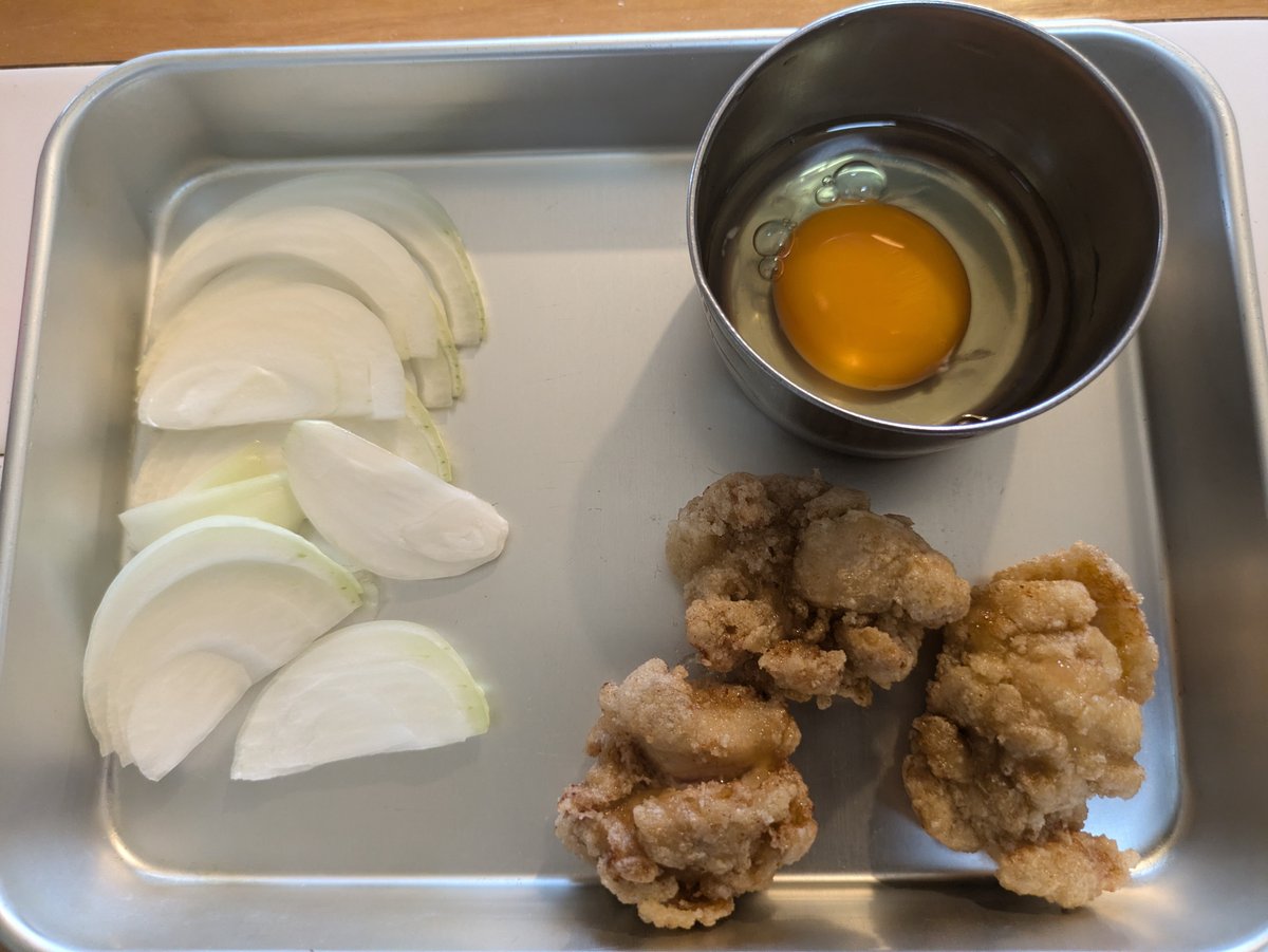 からあげリメイク お手軽親子丼