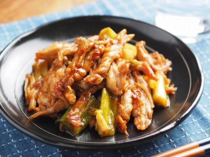 せせりとキャベツのねぎ塩炒め