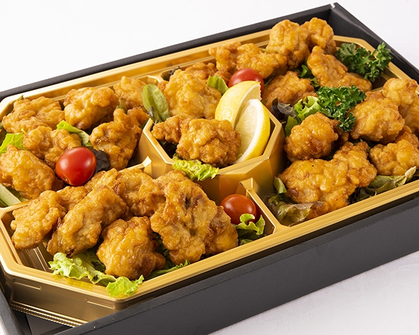 唐揚げの盛り付け方を考えるy.times