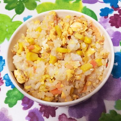 パパッと簡単！鮭チャーハン