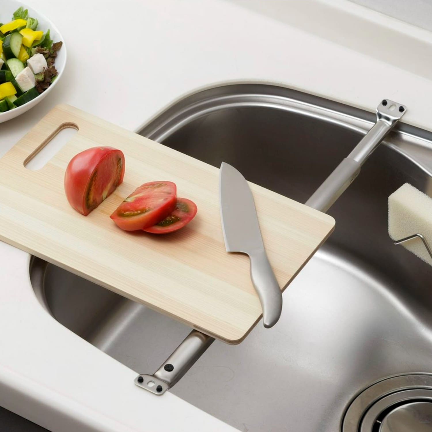 水切りラック シンク上 2段 水切りかご スリム ステンレス製 まな板収納 カトラリーケース 付き 食器 乾燥 大容量 収納 棚 シンプル 水切りラックシンク上 2段 水切りかご スリム ステンレス製 まな板収納 カトラリーケース 付き 食器 乾燥 大容量 収納 棚 シンプル