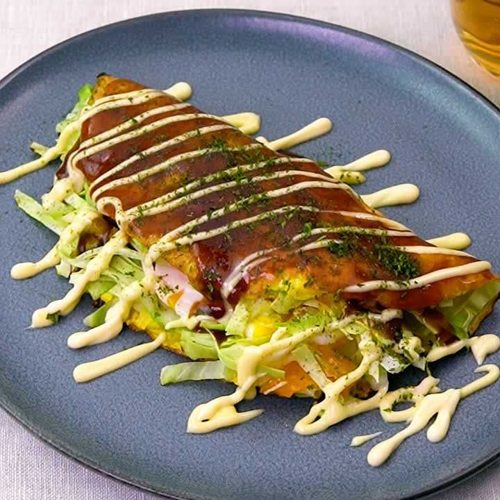 キャベツと豚だけのお好み焼き