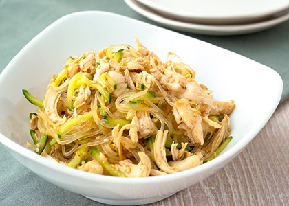 シャキシャキ食感♪ ささみときゅうりの塩昆布和え