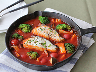 ヒラマサのアラのレンジ焼き : Minha Praia