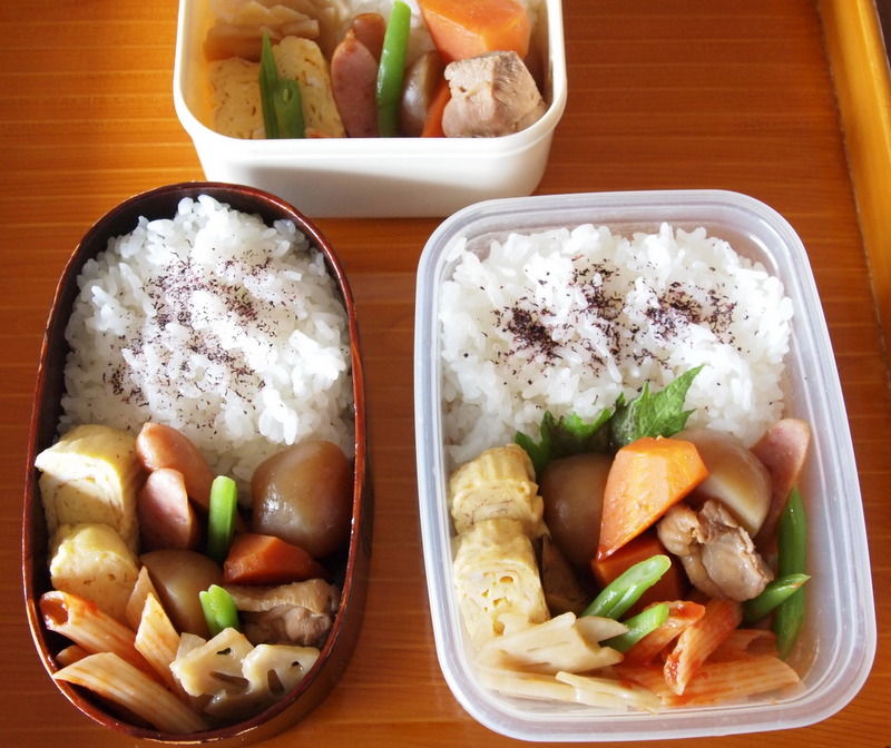 おかずの種類が豊富な和食風手作り弁当の写真素材69328767- PIXTA