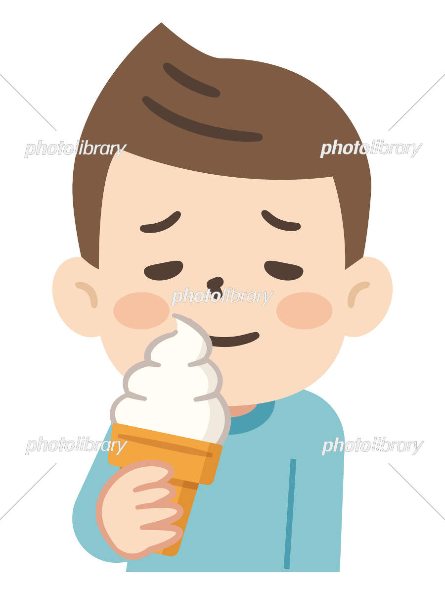 アイスクリームを食べる青年男性イメージ_写真 id 500940264_PRF画像フォーマットJPG_jp.lovepik.com