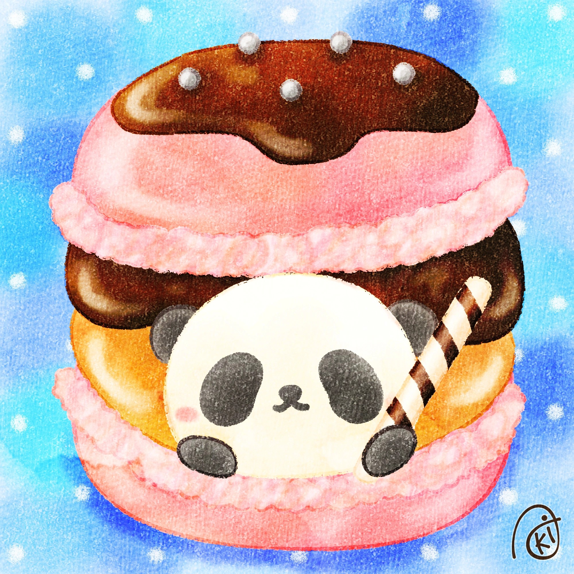 コースレッスン 韓国ドラマでも登場！かわいい、初めての韓国マカロン作り講座韓国菓子