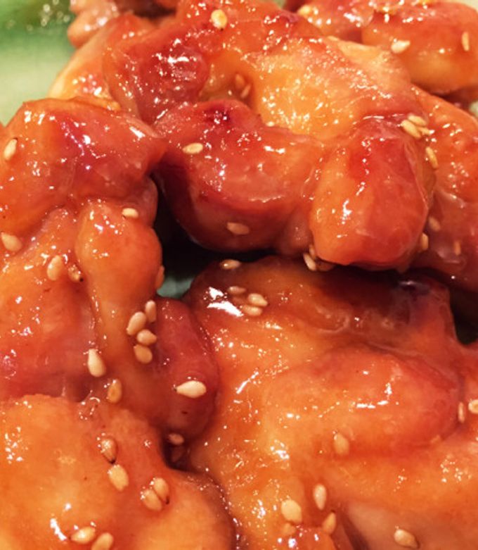 鶏もも肉の甘酢照り焼き丼★*