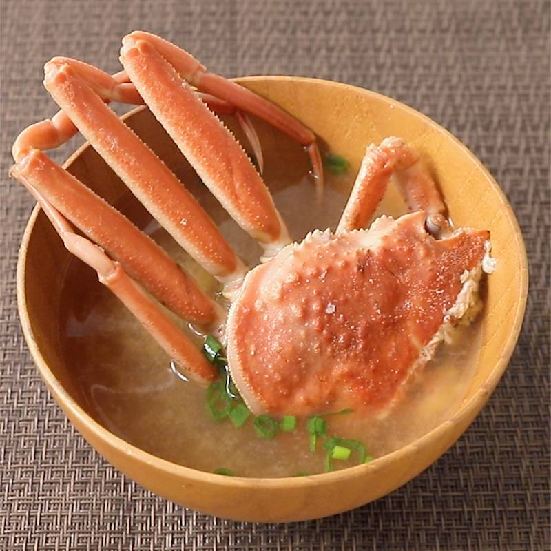 セコガニのお味噌汁