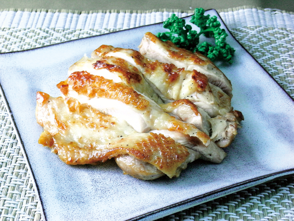 鶏胸肉の塩焼き