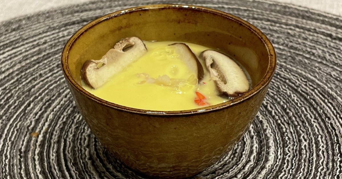 「フライパンで簡単!豆乳茶碗蒸し」