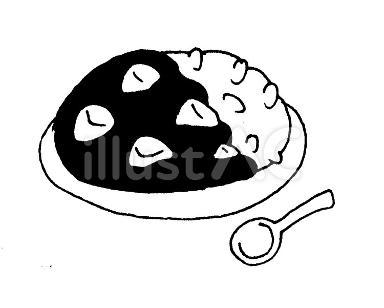 カレーライス - ぬりえフリー.com