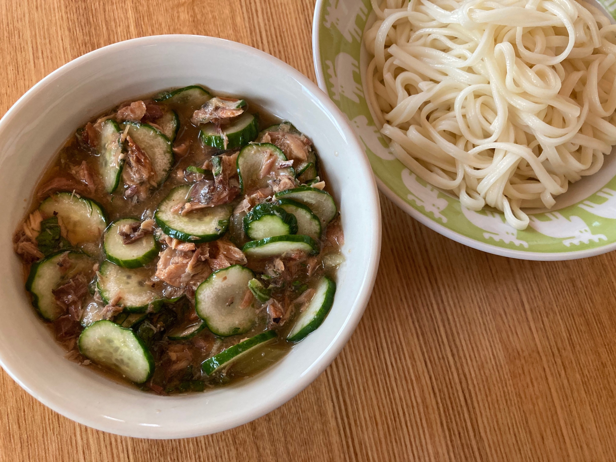 ねぎ豚つけうどん 簡単に作れて絶品！〆はスープで♪