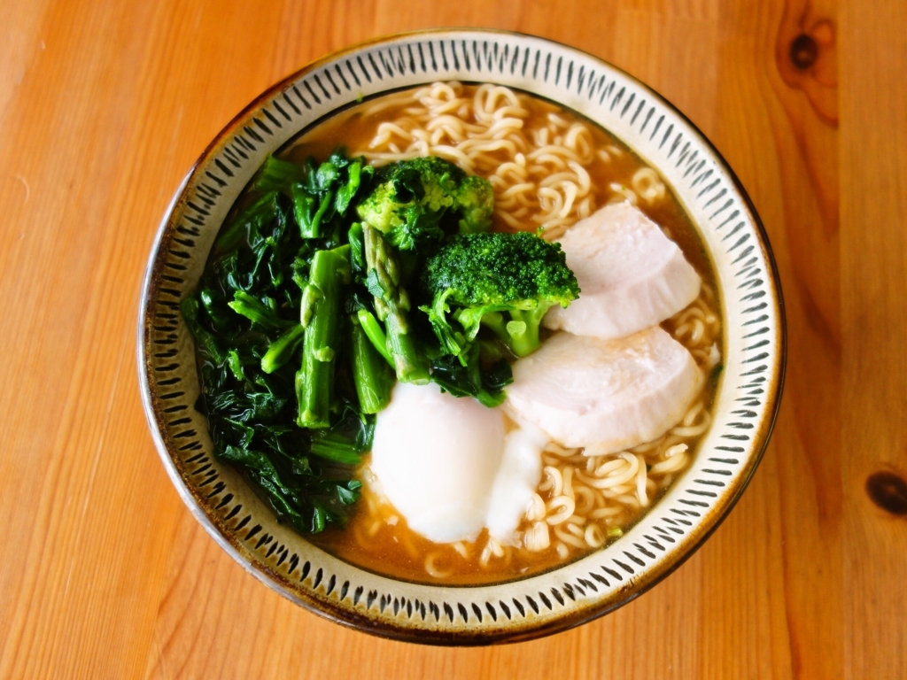 もやしナイス野菜炒め味噌ラーメンRun to be sober