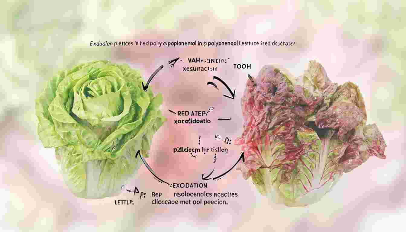 赤い葉のレタス 
