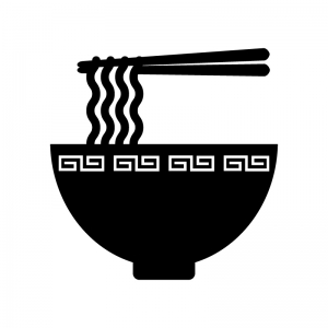 かわいいカップラーメン：イラスト無料