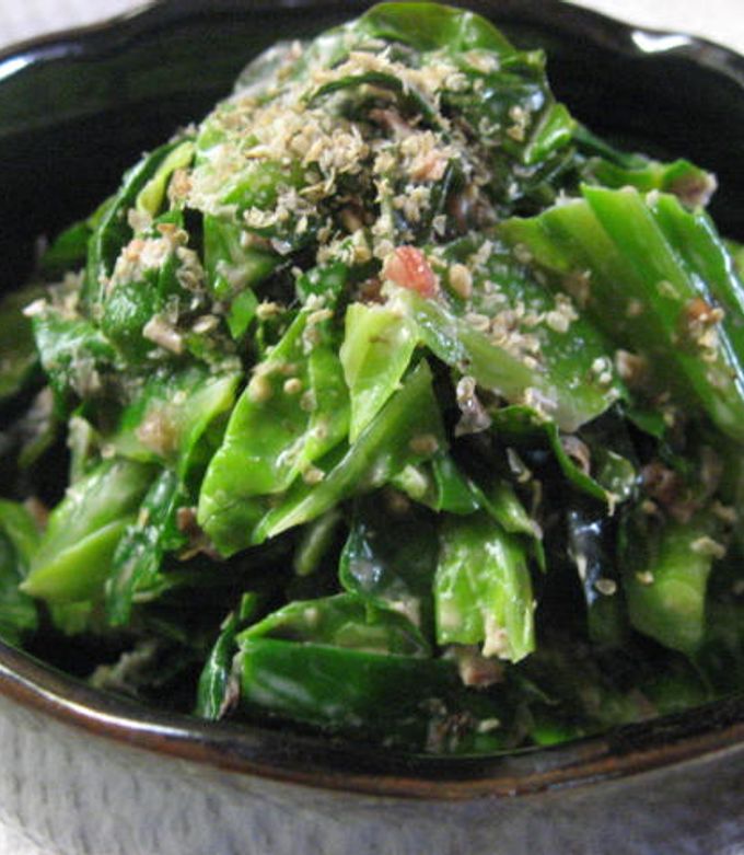 ワカメとキャベツの昆布だし酢の物