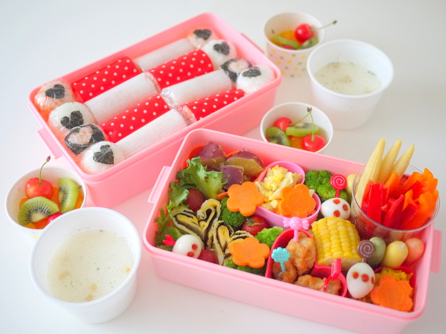 halgohan 過去に作ったピクニック弁当まとめ♡ 詰め方やおかずなど参考になれば 嬉しいです😋🍴🍱🥪 これからお花見やピクニックが増える季節になってきたので嬉しいなぁ᷇࿀ ᷆おにぎらずやサンドウィッチに するだけで格段に華やかになりますよね！ 同じおかずでも