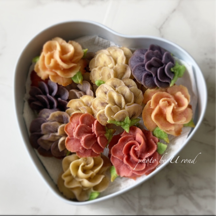 あんフラワークッキーレシピ改良実験いよいよゴールか！？京都フラワーケーキ教室 大人可愛いフラワーケーキ専門教室 anemoneアネモネ