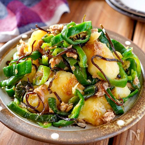 塩昆布の無限ピーマン