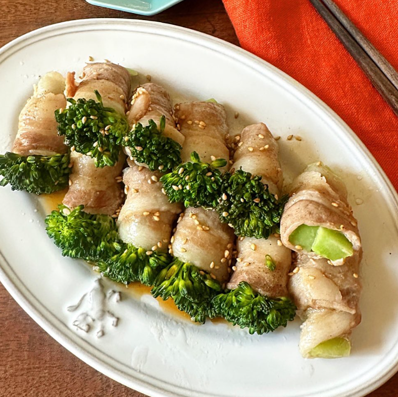 電子レンジで簡単☆ブロッコリーの豚肉巻き