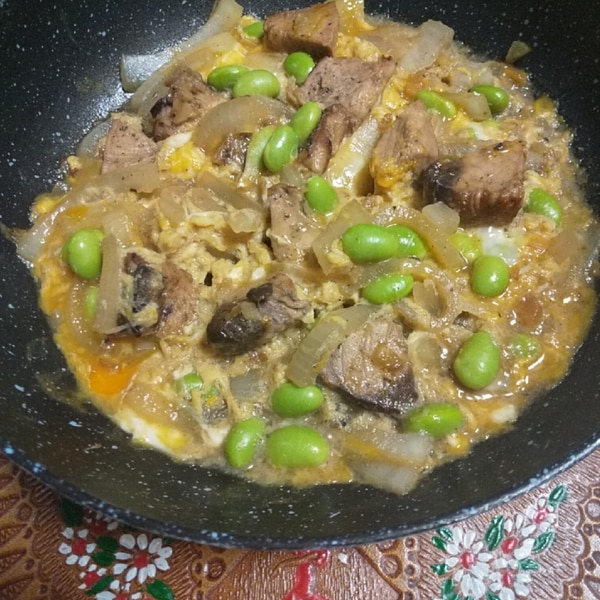 残った鰹のたたきで鰹のピリ辛生姜煮