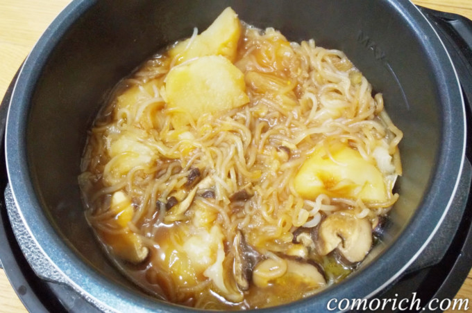 クッキングプロ V2の肉じゃがレシピと作り方 時間何分?無水肉じゃがは?めんつゆで?すき焼きのタレは?焦げた