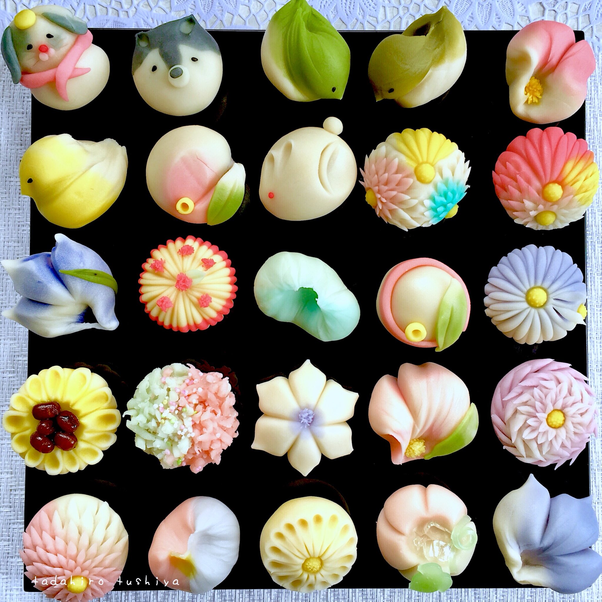 和菓子職人が作る 夏に明るく咲く『ヒマワリ』の練り切り和菓子