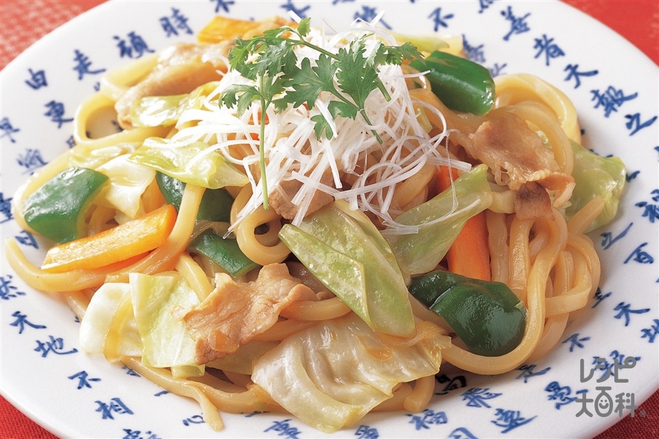 ツナ入り焼きうどん