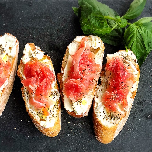 生ハムと桃のトースト料理教室しばらく休業