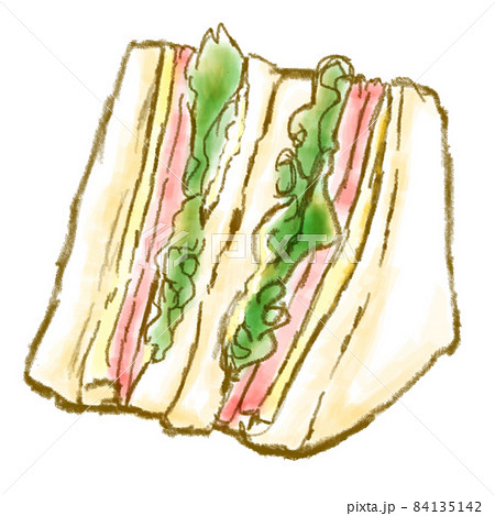 コンビニのサンドイッチのイラストのイラスト素材81181448- PIXTA
