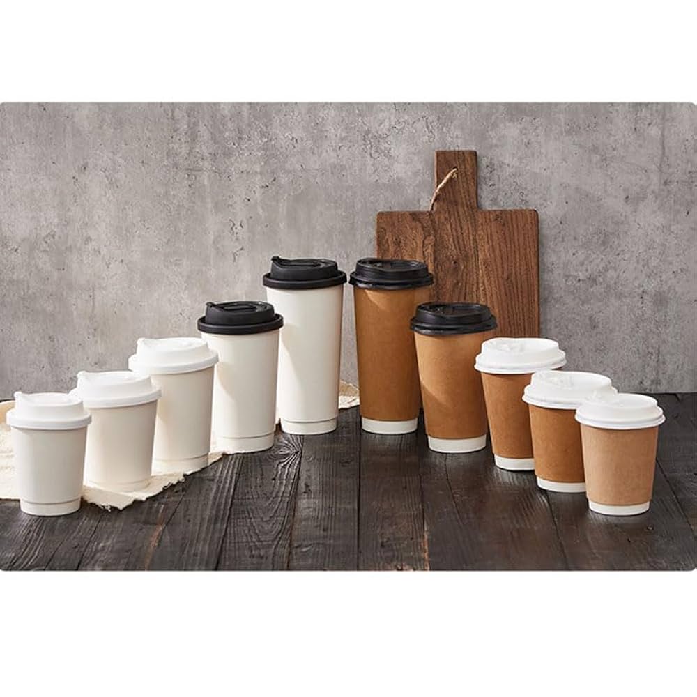 紙コップ 二重断熱紙コップ 8オンス クラフト 口径90mm 25個