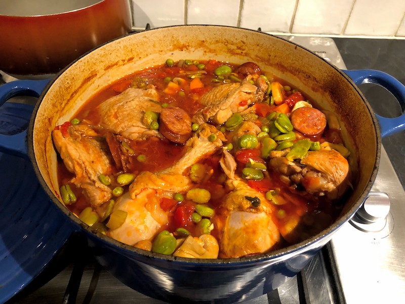 ル・クルーゼ公式 バジルペースト入り夏野菜スープ～スープ オ ピストゥ