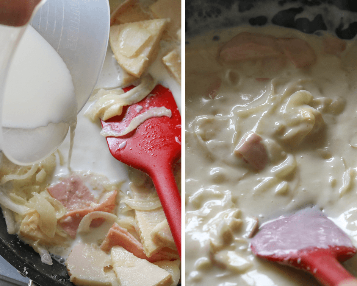 シーフードミックスでラクラク♡ たけのこと魚介のグラタン