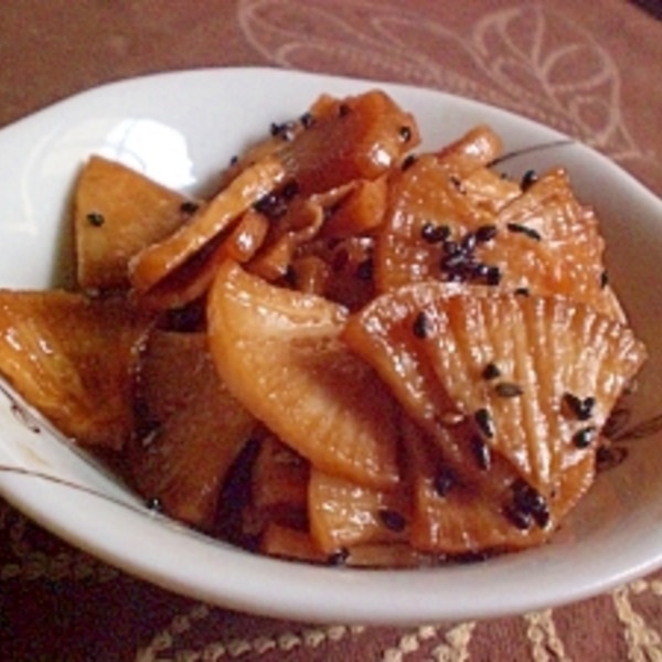 大根と豚しゃぶとのりのサラダ