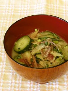 ツナ缶で簡単さっぱり冷や汁