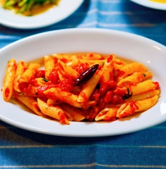 ケチャップでお手軽！ペンネ・アラビアータ