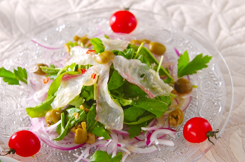 真鯛のカルパッチョ 特製ソース付長崎県佐世保市ふるさと納税サイト「ふるなび」