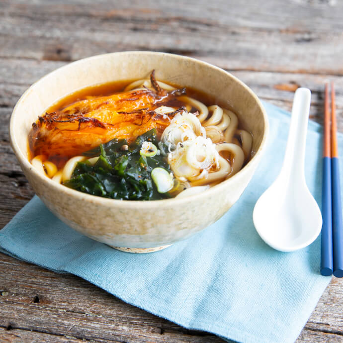 簡単キャンプ飯：うどんのかき揚げレシピ