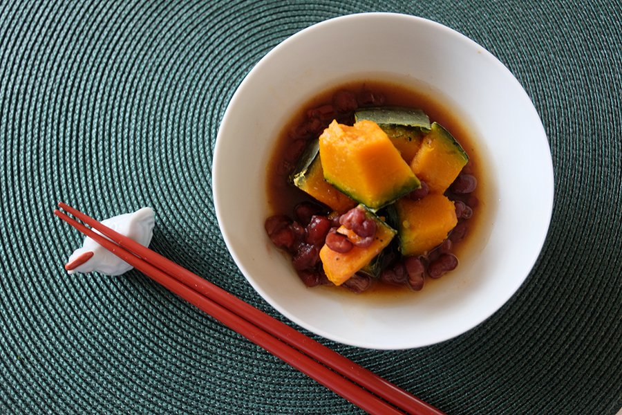 ゆであずき缶で簡単に♪かぼちゃのいとこ煮