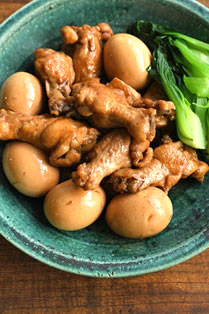 手羽元とじゃがいものしょうが味噌煮