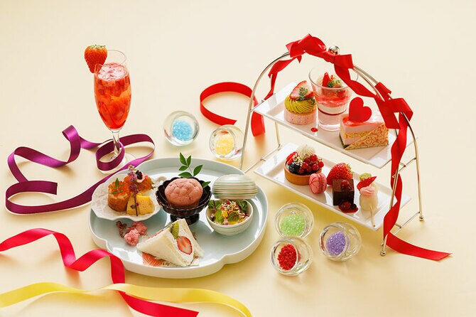 ANAクラウンプラザホテル大阪で「桜ピンクアフタヌーンティー」 「春満開」テーマに - 梅田経済新聞